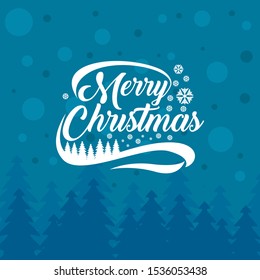 Merry christmas logo template vector