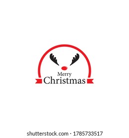 Merry christmas logo template vector icon design