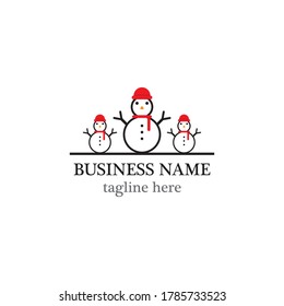 Merry christmas logo template vector icon design