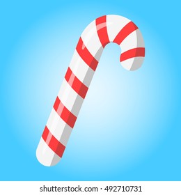 Merry christmas lollipop simple color flat icon