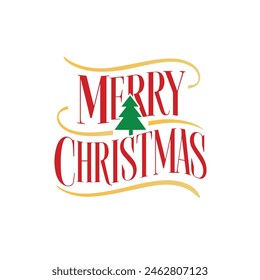 Merry Christmas  love typography T shirt Design for gift.