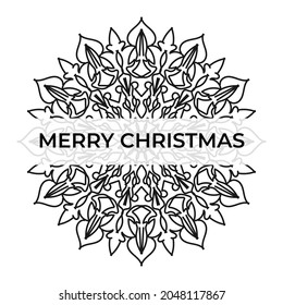 Merry Christmas with Mandala EPS 10