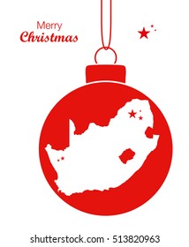 Merry Christmas Map South Africa