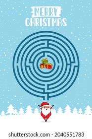 
Merry Christmas Maze Games Circle Labyrinth Quiz