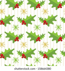 Merry Christmas mistletoe pattern