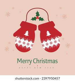 Merry Christmas  and Christmas Mittens