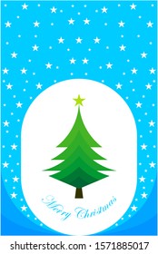 MERRY CHRISTMAS MODERN DESIGN FOR GREETING CARD