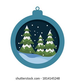 Merry Christmas Modern Minimalist Logo Template Vector