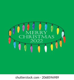 Merry Christmas modern vector design template