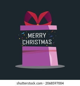 Merry Christmas modern vector design template