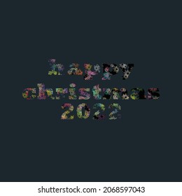 Merry Christmas modern vector design template