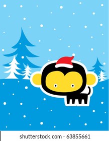merry christmas monkey