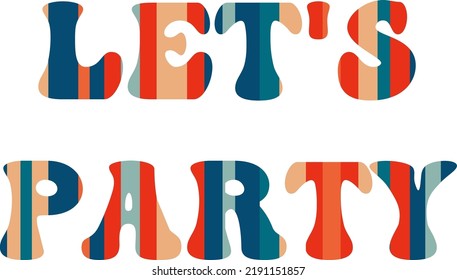 Merry Christmas. Multi-colored bright inscription in vintage groove style. Vector illustration