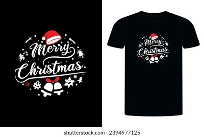 Merry Christmas new typography t shirt, Christmas typography t shirt design, tee print, t-shirt design, Christmas Joy.