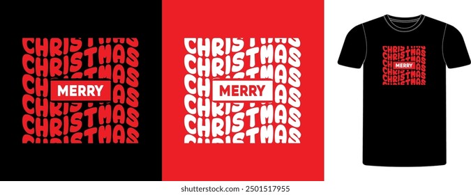 Merry Christmas new typography t shirt, Christmas t shirt design, tee print, t-shirt design, Christmas Joy. Poster and Mug Design.