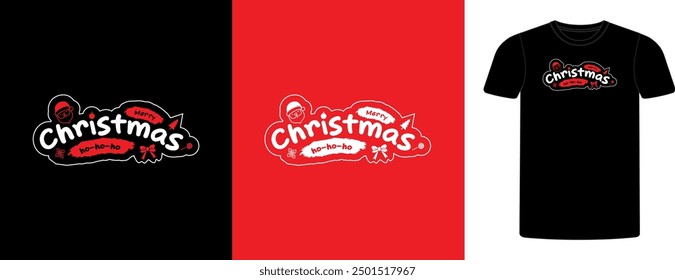 Merry Christmas new typography t shirt, Christmas t shirt design, tee print, t-shirt design, Christmas Joy. Poster and Mug Design.