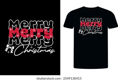 Merry Christmas new typography t shirt, Christmas t shirt design, tee print, t-shirt design, Christmas Joy. Poster and Mug Design.