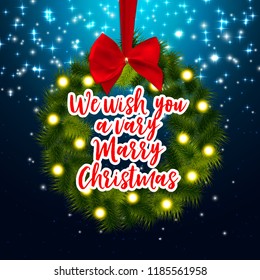Merry Christmas and New Year Background. Vector Illustration EPS10