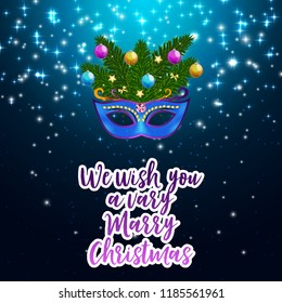 Merry Christmas and New Year Background. Vector Illustration EPS10