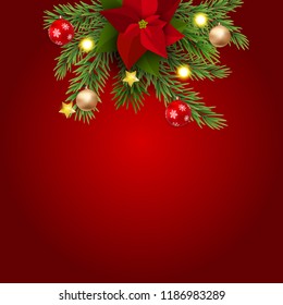 Merry Christmas and New Year Background. Vector Illustration EPS10