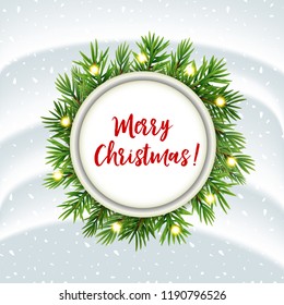Merry Christmas and New Year Background. Vector Illustration EPS10
