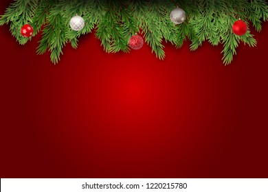 Merry Christmas and New Year Background. Vector Illustration EPS10