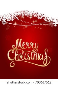 Merry Christmas and New Year Background. Vector Illustration EPS10