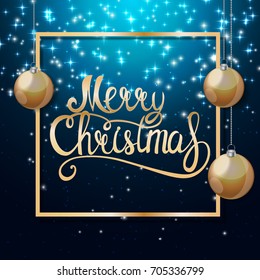 Merry Christmas and New Year Background. Vector Illustration EPS10
