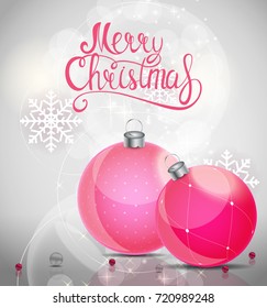 Merry Christmas and New Year Background. Vector Illustration EPS10