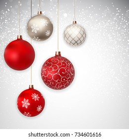 Merry Christmas and New Year Background. Vector Illustration EPS10
