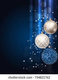 Merry Christmas and New Year Background. Vector Illustration EPS10

