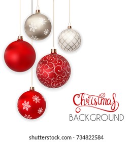 Merry Christmas and New Year Background. Vector Illustration EPS10

