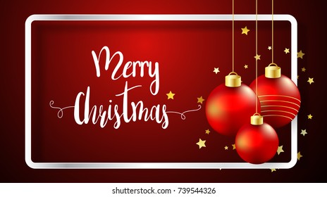 Merry Christmas and New Year background.