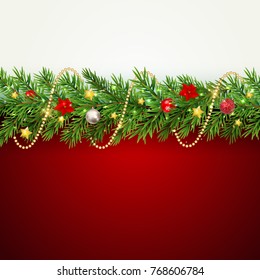 Merry Christmas and New Year Background. Vector Illustration EPS10
