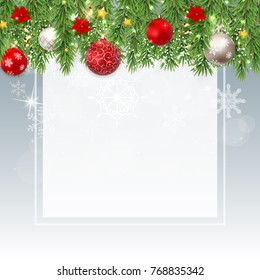 Merry Christmas and New Year Background. Vector Illustration EPS10
