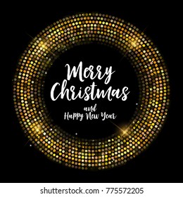 Merry Christmas and New Year Background. Vector Illustration EPS10
