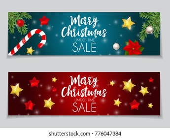 Merry Christmas and New Year Background. Vector Illustration EPS10