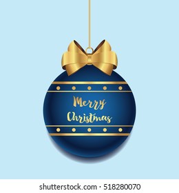 Merry Christmas and New Year Ball icon. Merry Christmas symbol Design