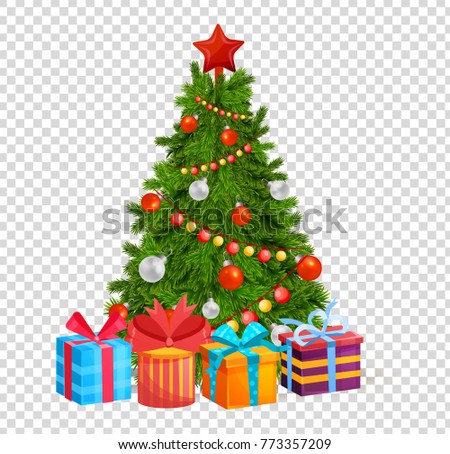 Christmas Decoration Christmas Tree Toy Stock Vector