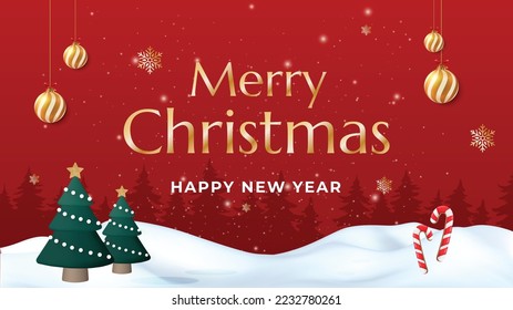 Merry Christmas and New Year Card