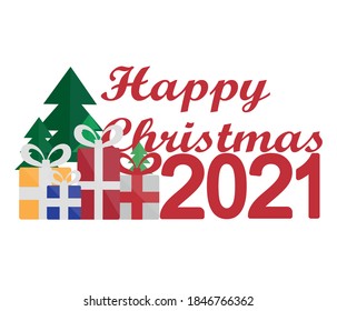 Merry Christmas. new year gift boxes.Christmas greeting card template. Happy winter holidays poster
