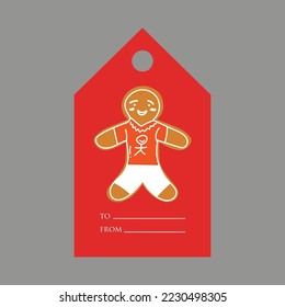 Merry Christmas and New Year gift tags and cards. Vector illustration
