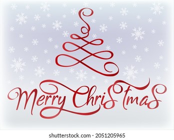 Merry Christmas and New year greeting card, vector illustration