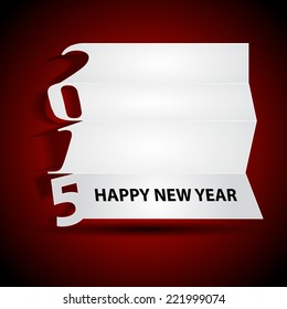 Merry Christmas and New Year paper collection of Christmas 