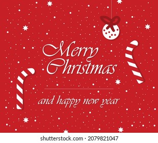 Merry Christmas and new year red card