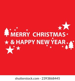 Merry Christmas and New Year symbols Vector pattern set of symbols of Happy Day celebration. Vector