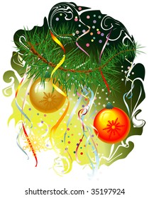 Merry Christmas, New Year  tree
