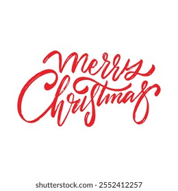 Merry Christmas and New Year typography Vector silhouettes on a background with snowflakes