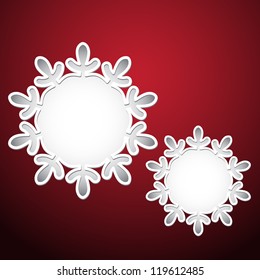 Merry Christmas and New Year. Vector greeting card