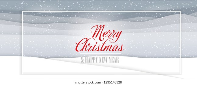Merry Christmas and New Year vector card. Perfect for prints,flyers,banners, invitations, promotions and more.Vector winter illustration. 